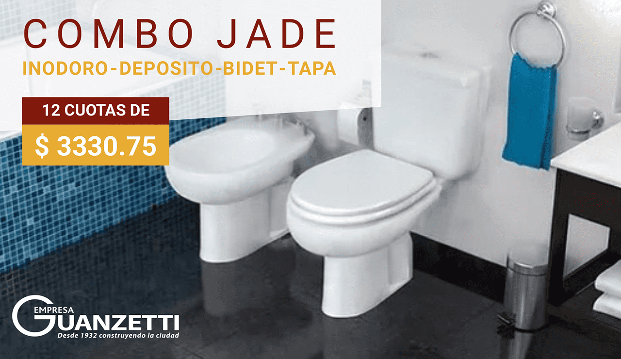 Combo Pringles Jade Inodoro Deposito Bidet Tapa