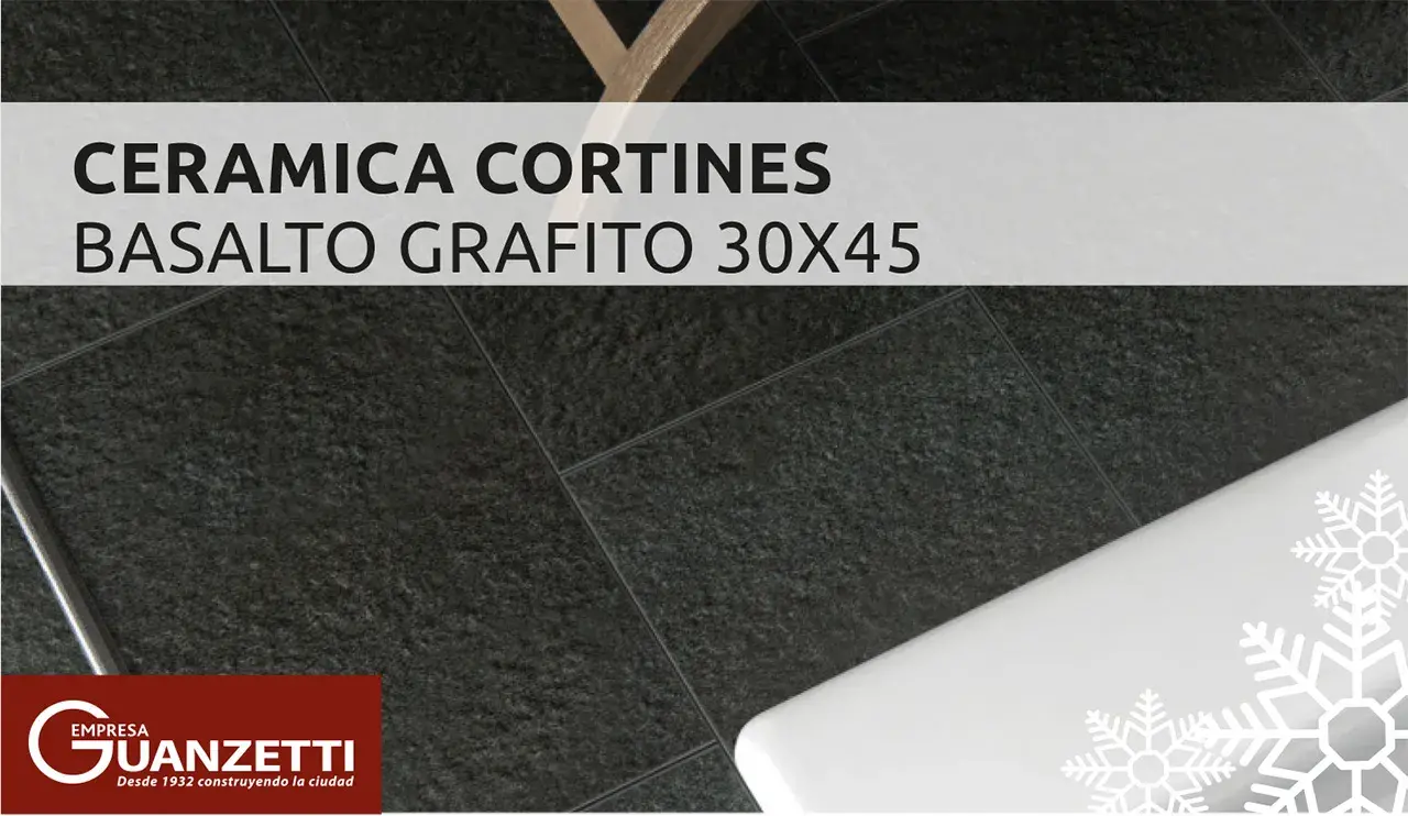 Ceramica Cortines Basalto 30 X45 Ck 1,35 M2 Grafito