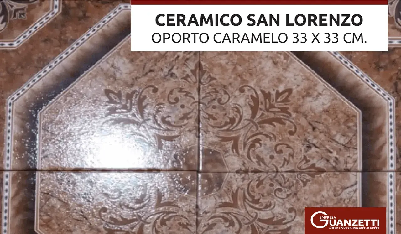 Ceramico San Lorenzo Oporto Caramelo 33X33