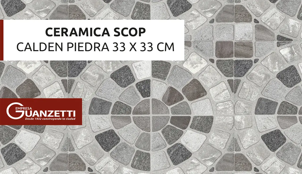 Ceramica Scop Calden Piedra 33 X 33 Cj.X1,96M2.