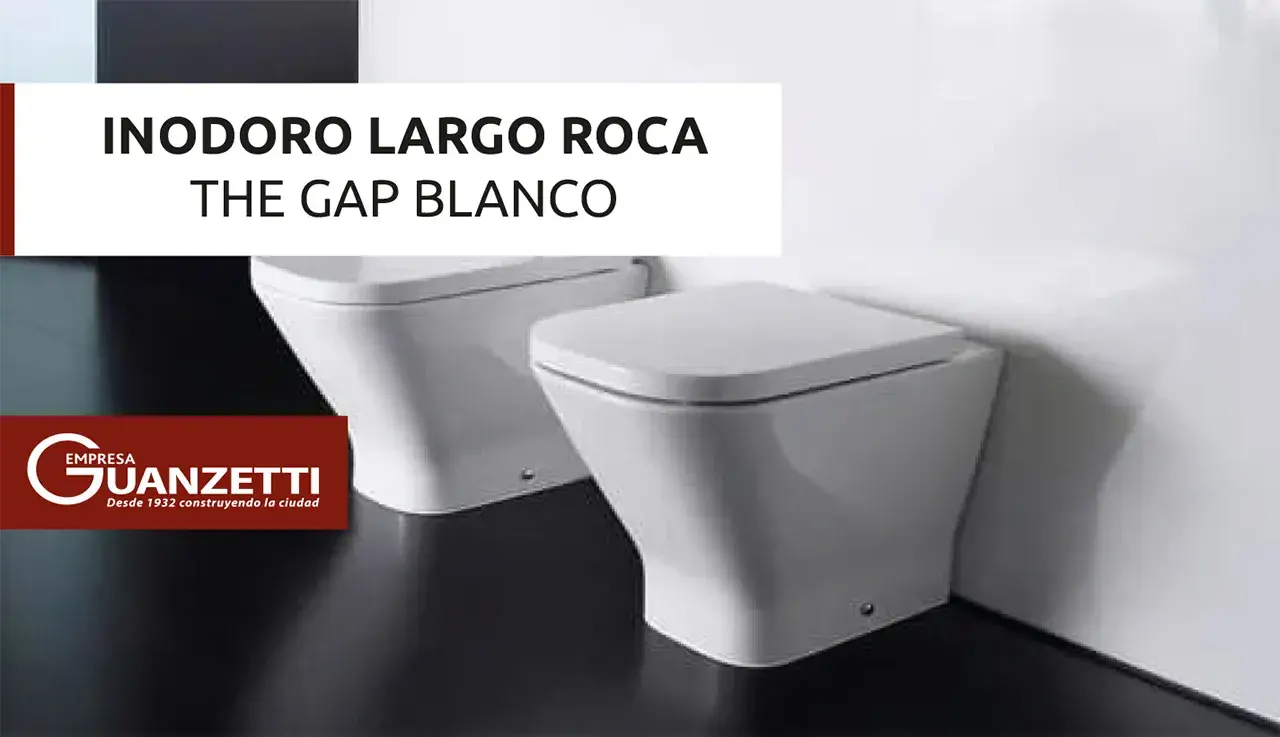 Inodoro Largo Roca The Gap Blanco