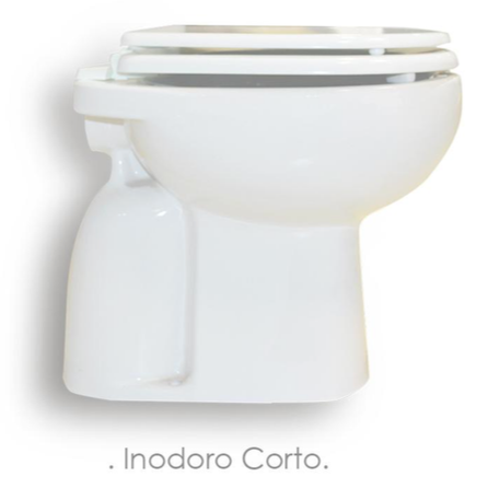 Inodoro Corto Pringles Linea Jade Blanco