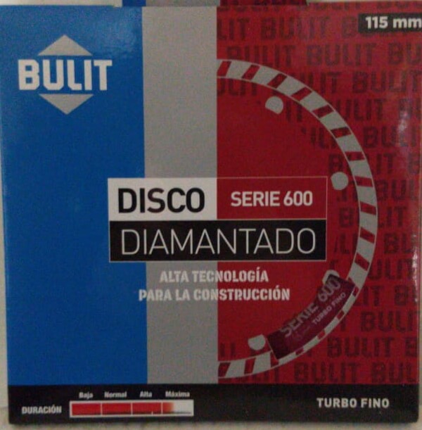 Disco Diamantado Erpa S 600 115 Mm Turbo Fino