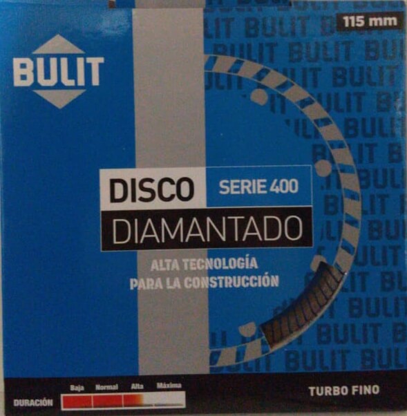 Disco Diamantado Erpa S 400 115 Mm Turbo Fino
