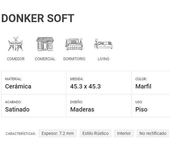 Cerámico San Lorenzo Donker Soft 45,3X45,3 Cj.2,05 M2
