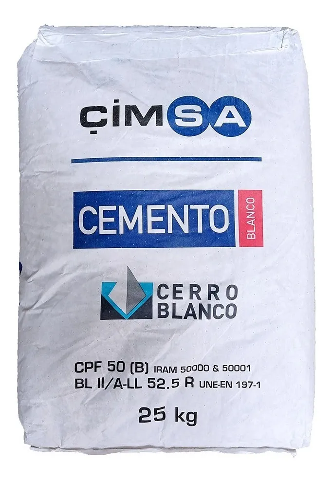 Cemento Blanco Cerro Blanco 25 Kgs.