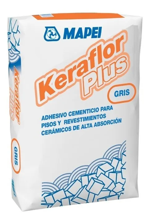 Pegamento Ceramica Adhesivo Keraflor Plus Gris Mapei X 30 Kg.