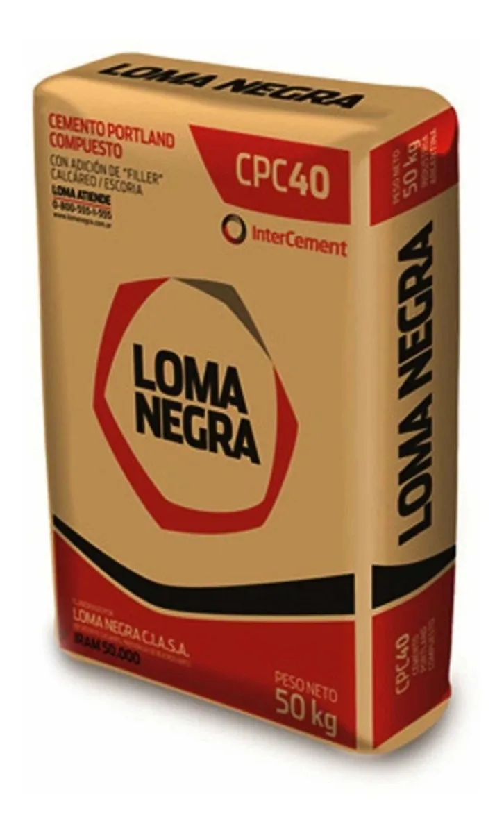 Cemento Loma Negra bolsa de 50 Kgs.