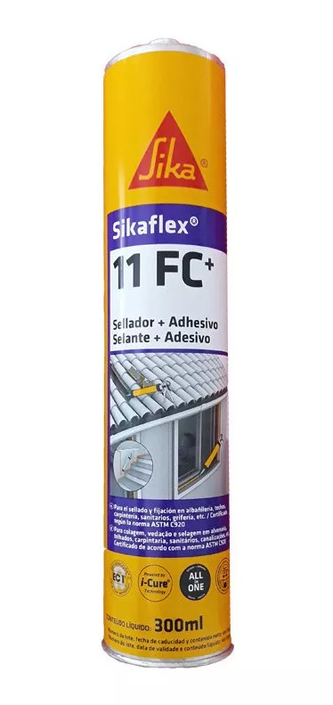 Sellador Sikaflex 11 Fc Plus X 300 Ml Gris Poliuretano