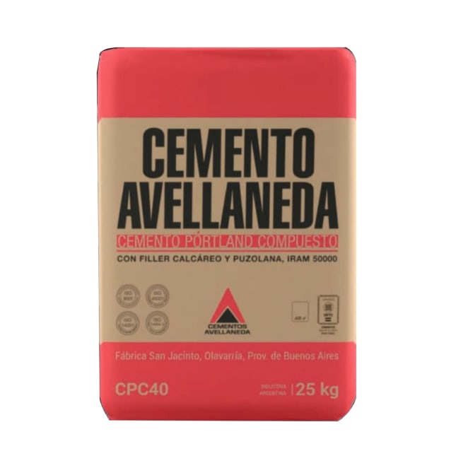 Cemento Avellaneda bolsa de 25 Kgs.