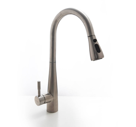 MONOCOM.COCINA MOZART RIO ACERO ROCIADOR EXTRAIBLE 7177