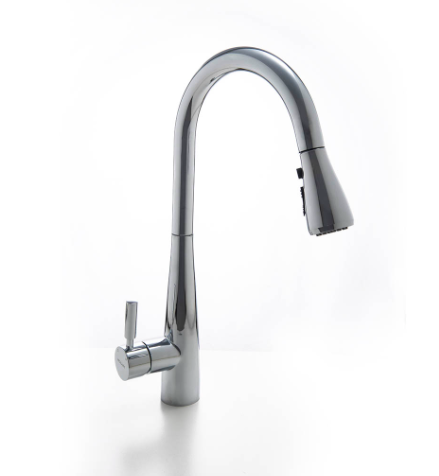 MONOCOM.COCINA MOZART RIO CROMO ROCIADOR EXTRAIBLE 7179