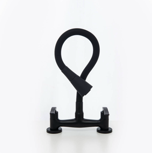 MEZCLADORA MOZART SEUL NEGRA MES.PICO FLEX DUCHADOR 7083