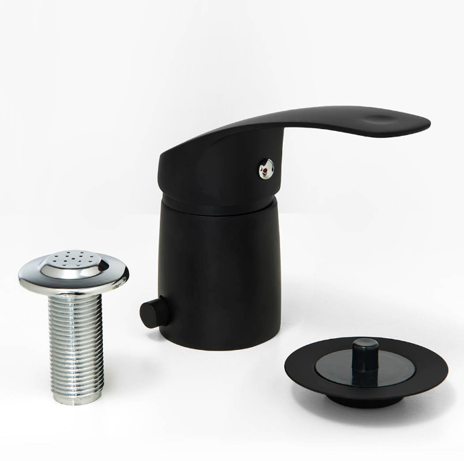 MONOCOM.BIDET C/TRANSF MOZART VITRA NEGRO C/SOPAPA 7420