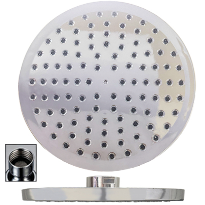 DUCHA ABS MOZART 20X20CM CROMADA 6901