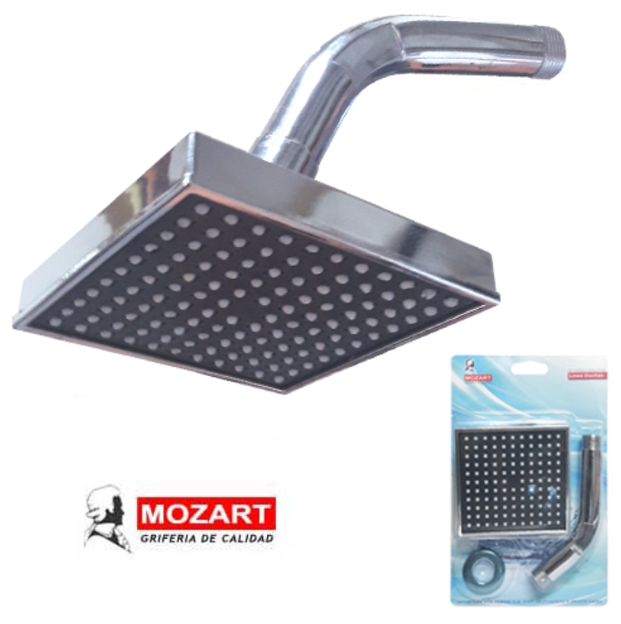 DUCHA MOZART C/BRAZO-ROCETA CUADRADA BAJA 2146