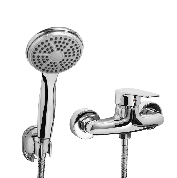 DUCHA MONOCOM MOZART UTAH S/TR C/SOP Y FLEXIBLE 9890