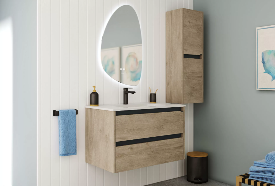 VANITORY COLGANTE SCHNEIDER LINA 80 CM. CHIARO