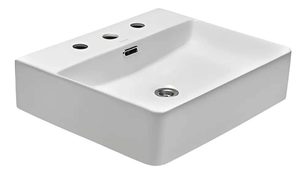 BACHA DE APOYO PEIRANO RECTAGULAR 3 AG. 500X420X130 BCH03