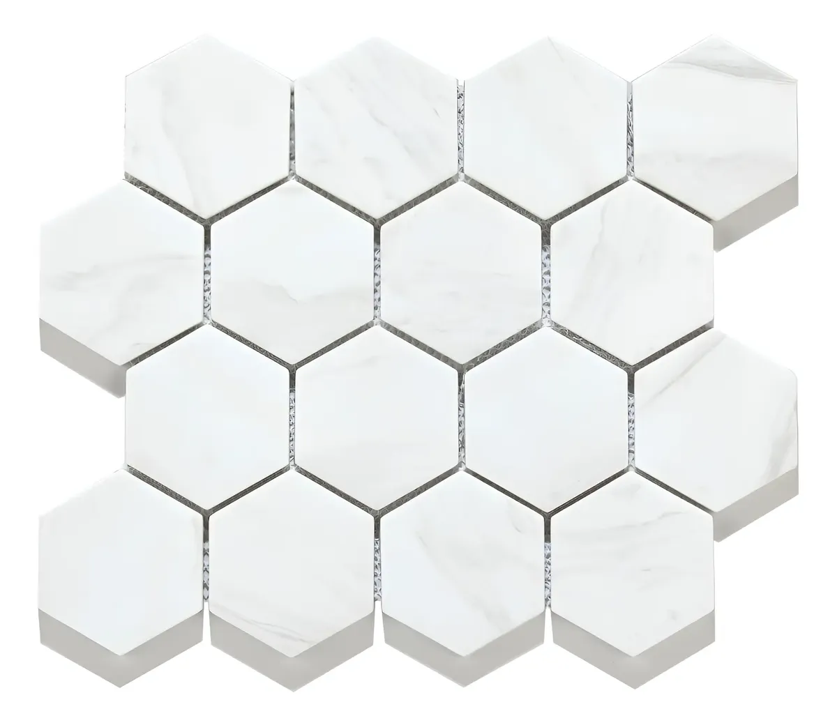 MALLA MISIONES HEXAGLAR 26 X 30 ARISTON WHITE RV1021