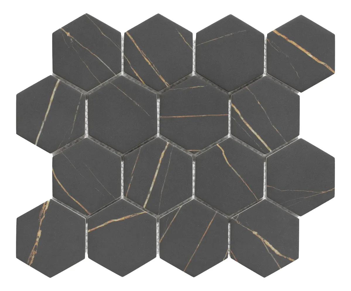MALLA MISIONES HEXAGLAR 26 X 30 BLACK ARABIA RV1022