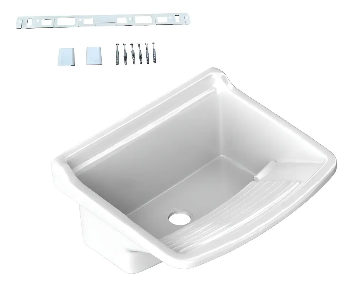 PILETA LAVADERO WATERPLAST  24 LITROS BLANCA PB24