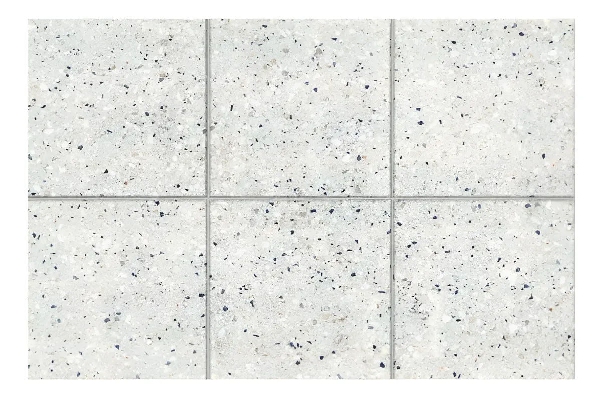 CER. MISIONES TERRAZZO 20X20 CJ.1,5M2 BLANCO BC1001