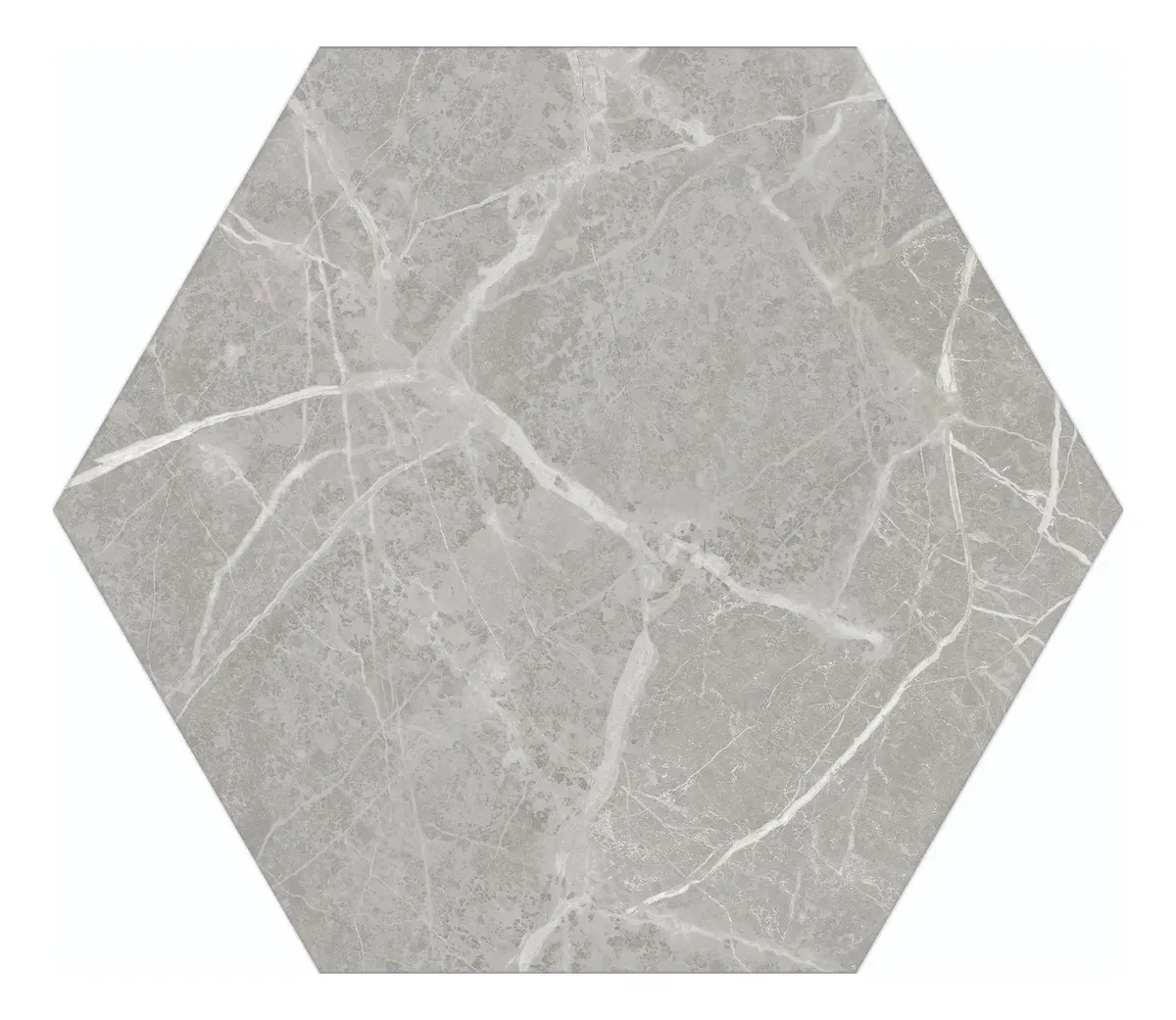 CER. MISIONES HEXAGONAL 17X19,5 CJ.1M2 GREY ATHENS BC1503