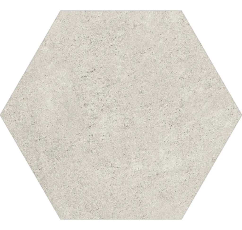 CER. MISIONES HEXAGONAL 17X19,5 CJ.1M2 CEMENT OFF BC1506